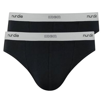 Nur Die Nur Der Slip Organic Cotton Doppelpack Homme, Noir, M Nur Die Nur Der Slip Organic Cotton Doppelpack Homme, Noir, M