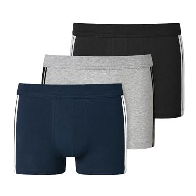 Schiesser Herren 3 PACK Shorts Softbund und Streifen Bio Baumwolle 95/5 Organic Schiesser Herren 3 PACK Shorts Softbund und Streifen Bio Baumwolle 95/5 Organic