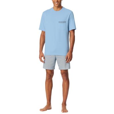 Schiesser Pyjama court col rond pour homme Ensemble pyjama confortable Air_180261, 62, Air_180261, 62 Schiesser Pyjama court col rond pour homme Ensemble pyjama confortable Air_180261, 62, Air_180261, 62