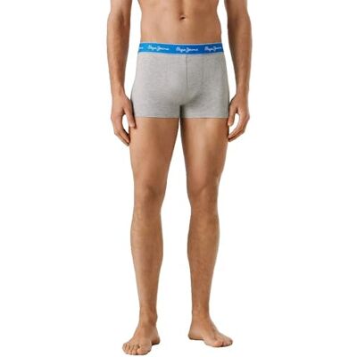Pepe Jeans Solid TK 3P2 Trunks, Grey (Marl Grey), M Pepe Jeans Solid TK 3P2 Trunks, Grey (Marl Grey), M