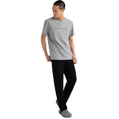 DeFacto Ensemble pyjama pour homme, gris, XXL DeFacto Ensemble pyjama pour homme, gris, XXL