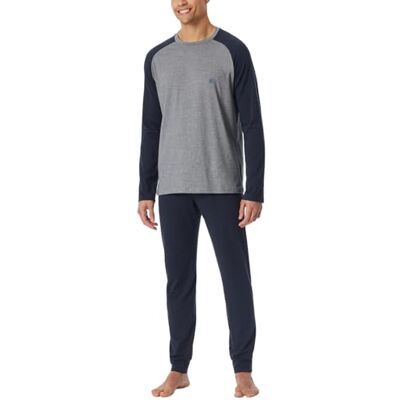 Schiesser Ensemble pyjama pour homme, Bleu nuit_181933, 52 Schiesser Ensemble pyjama pour homme, Bleu nuit_181933, 52