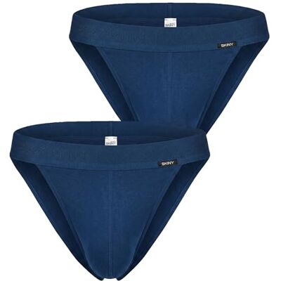 Skiny Cotton Retro Slip Homme, Bleu Marine, S Skiny Cotton Retro Slip Homme, Bleu Marine, S