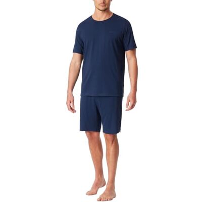 Schiesser Pyjama court à col rond pour homme Ensemble de nuit, Amiral 2, 58 Schiesser Pyjama court à col rond pour homme Ensemble de nuit, Amiral 2, 58