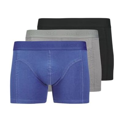JACK & JONES Jacordinary Trunks Noos Lot de 3 boxers pour homme, caverne océan, taille X_L (lot de 3), Ocean Cavern, x_l JACK & JONES Jacordinary Trunks Noos Lot de 3 boxers pour homme, caverne océan, taille X_L (lot de 3), Ocean Cavern, x_l