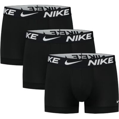 NIKE Dri-Fit Esmicro Trunks Lot de 3 boxers pour homme, noir/noir, taille S NIKE Dri-Fit Esmicro Trunks Lot de 3 boxers pour homme, noir/noir, taille S