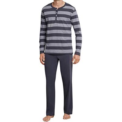 Schiesser Pyjama 2 pièces pour homme, Gris anthracite (203)., 60 Schiesser Pyjama 2 pièces pour homme, Gris anthracite (203)., 60