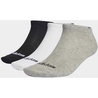 adidas Mixte Thin Linear Low-Cut Socks 3 Pairs, Medium Grey Heather/White/Black, 40-42 adidas Mixte Thin Linear Low-Cut Socks 3 Pairs, Medium Grey Heather/White/Black, 40-42