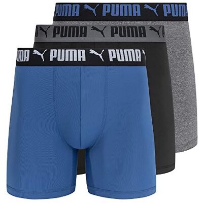 PUMA 3 Pack Athletic Fit Boxer Briefs Boxeur ajust� Homme PUMA 3 Pack Athletic Fit Boxer Briefs Boxeur ajust� Homme
