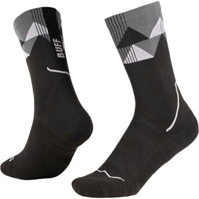 Buff Chaussettes Thermonet Crew Thermiques, compression de la voûte plantaire, respirantes, confortables, anti-ampoules pour homme et femme, noir Buff Chaussettes Thermonet Crew Thermiques, compression de la voûte plantaire, respirantes, confortables, anti-ampoules pour homme et femme, noir