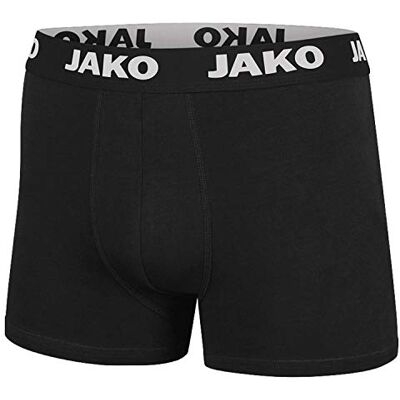 JAKO Boxershorts Basis 2-Pack, Heren, Zwart, M JAKO Boxershorts Basis 2-Pack, Heren, Zwart, M