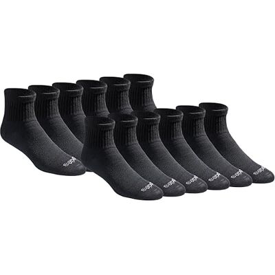 Dickies Dri-tech Lot de 6 paires de chaussettes anti-humidité pour homme, Noir uni (12 paires), XX-Large Dickies Dri-tech Lot de 6 paires de chaussettes anti-humidité pour homme, Noir uni (12 paires), XX-Large