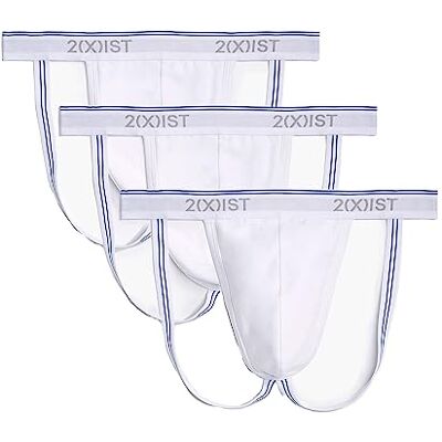 2(X)IST 2(X) IST 3 Pack Tanga pour homme, coton essentiel, Y-Tangas, uni, coton, Blanc/Blanc/Blanc, M 2(X)IST 2(X) IST 3 Pack Tanga pour homme, coton essentiel, Y-Tangas, uni, coton, Blanc/Blanc/Blanc, M