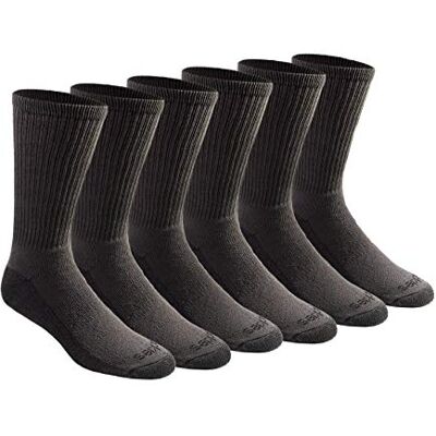 Dickies Dri-tech Moisture Control Crew Lot de 18 paires de chaussettes pour homme, Charbon (6 paires), Shoe Size: 5-9 Dickies Dri-tech Moisture Control Crew Lot de 18 paires de chaussettes pour homme, Charbon (6 paires), Shoe Size: 5-9