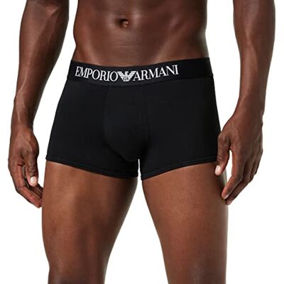 Giorgio Armani Trunk Iconic Logoband Boxer Homme, Noir, XXL Giorgio Armani Trunk Iconic Logoband Boxer Homme, Noir, XXL