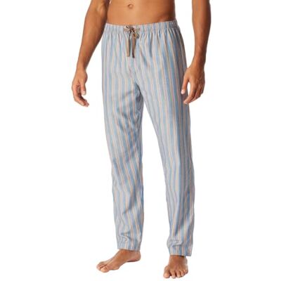 Schiesser Pantalon de pyjama long pour homme Mélange + détente Coton biologique, Bleu_182192, 58 Schiesser Pantalon de pyjama long pour homme Mélange + détente Coton biologique, Bleu_182192, 58