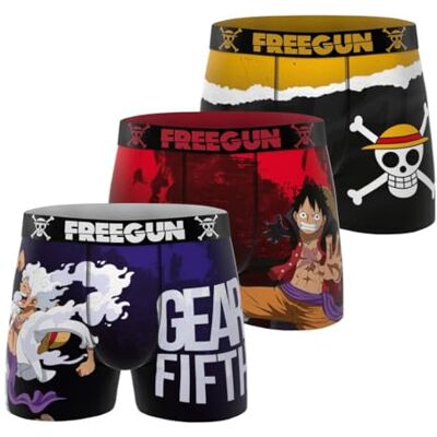 FREEGUN Boxer Caleçon Homme ONE PIECE, Lot de 3, Rouge 08 (2XL) FREEGUN Boxer Caleçon Homme ONE PIECE, Lot de 3, Rouge 08 (2XL)