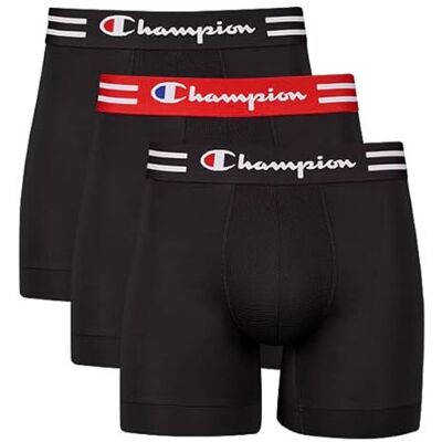 Champion Sous-vêtements pour hommes, Noir, S Champion Sous-vêtements pour hommes, Noir, S