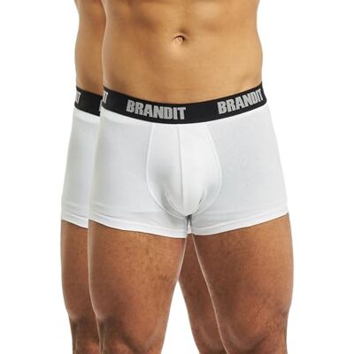 Brandit Caleçon Boxeur Homme, Blanc et Blanc, XL Brandit Caleçon Boxeur Homme, Blanc et Blanc, XL