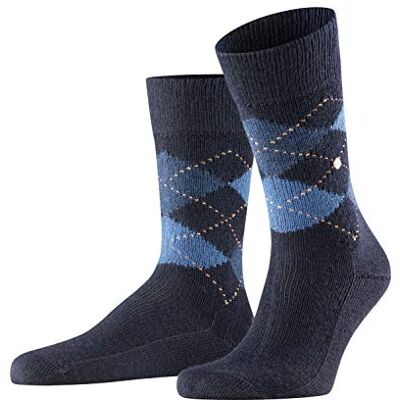 Burlington Homme Preston M So chaudes fantaisie Chaussettes, Bleu Dark Navy 6375, 42-48 Burlington Homme Preston M So chaudes fantaisie Chaussettes, Bleu Dark Navy 6375, 42-48