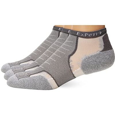 Thorlos Experia Xccu Chaussettes de course à pied basses, gris (3 paires), Medium Thorlos Experia Xccu Chaussettes de course à pied basses, gris (3 paires), Medium