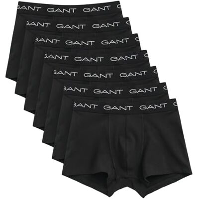 GANT Lot de 7 sous-vêtements pour homme, noir, standard, Noir, taille unique GANT Lot de 7 sous-vêtements pour homme, noir, standard, Noir, taille unique
