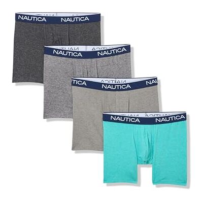 Nautica 4 Pack Heather Stretch Boxer Brief Boxeur ajusté Homme (lot de 4) Nautica 4 Pack Heather Stretch Boxer Brief Boxeur ajusté Homme (lot de 4)