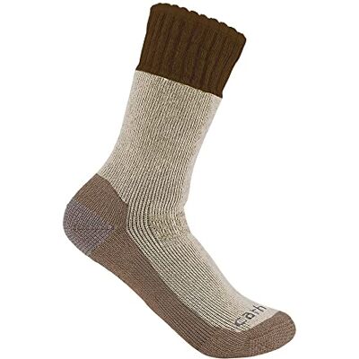 Carhartt Chaussettes basses en fibres synthétiques pour homme, Marron ( Brown), XL Carhartt Chaussettes basses en fibres synthétiques pour homme, Marron ( Brown), XL
