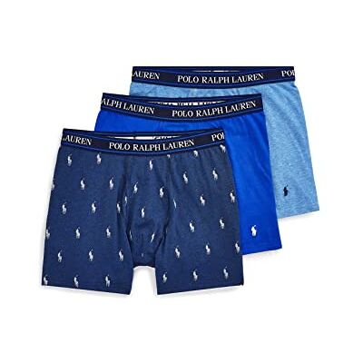 POLO RALPH LAUREN POLO Men's Stretch Classic Fit Boxer Briefs, Trunks & Long Available, 3-Pack, Regular Leg-Pale Royal Heather/Monroe Blue Heather/Blue Saturn-3 Pack, Medium POLO RALPH LAUREN POLO Men's Stretch Classic Fit Boxer Briefs, Trunks & Long Available, 3-Pack, Regular Leg-Pale Royal Heather/Monroe Blue Heather/Blue Saturn-3 Pack, Medium