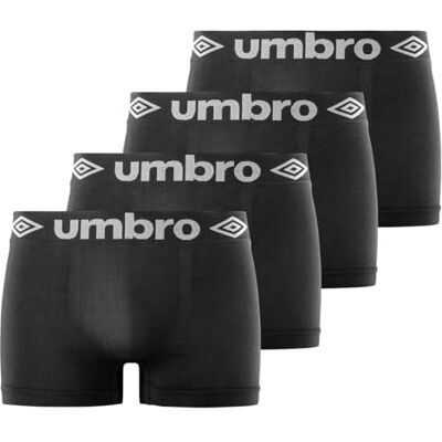 Umbro Caleçon Boxer Homme Sport, Lot de 4, Noir A2 (L/XL) Umbro Caleçon Boxer Homme Sport, Lot de 4, Noir A2 (L/XL)