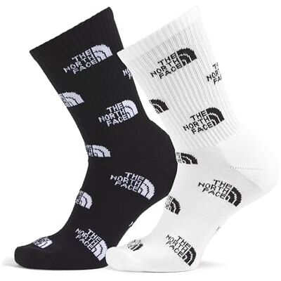 THE NORTH FACE NF0A8BRBKY4 EVERYDAY CREW SOCK LOGO 2P Chaussettes Homme TNF BLACK/TNF WHITE Taille M THE NORTH FACE NF0A8BRBKY4 EVERYDAY CREW SOCK LOGO 2P Chaussettes Homme TNF BLACK/TNF WHITE Taille M