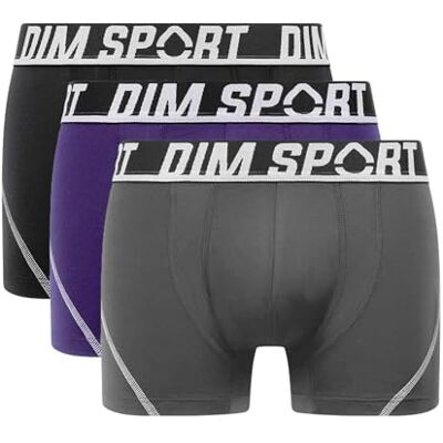 DIM Boxer Homme Sport – Lot de 3 Microfibre Respirante à Séchage Rapide Thermorégulation & Maintien Optimal DIM Boxer Homme Sport – Lot de 3 Microfibre Respirante à Séchage Rapide Thermorégulation & Maintien Optimal