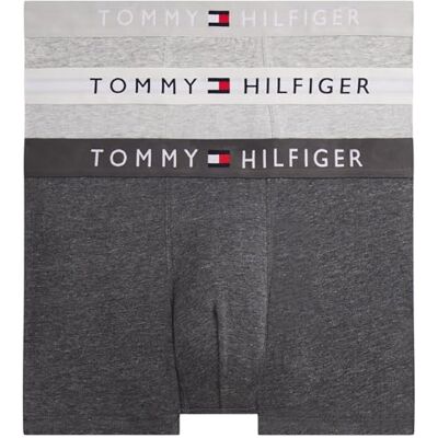 Tommy Hilfiger Boxer 3P TRUNK DTM UM0UM03521 pour homme, jaune, M, Jaune (Lgh Hthr/Md Hthr/Dk Hthr), M Tommy Hilfiger Boxer 3P TRUNK DTM UM0UM03521 pour homme, jaune, M, Jaune (Lgh Hthr/Md Hthr/Dk Hthr), M