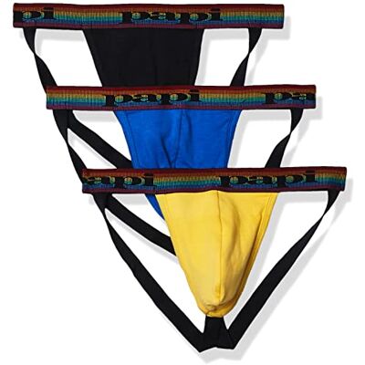Papi Lot de 3 Sangles pour Homme Lot de 3 jockstrap pour homme Soutien athlétique Respirant Homme Papi Lot de 3 Sangles pour Homme Lot de 3 jockstrap pour homme Soutien athlétique Respirant Homme