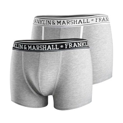 Marshall Boxer Optio Pantalons Homme, Light Grey Melange/White/Anthr, M Marshall Boxer Optio Pantalons Homme, Light Grey Melange/White/Anthr, M