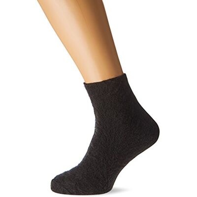 Damart Mi-Chaussettes de Lit pour Hommes Réversibles, Bouclette Grattée Thermolactyl et Fines Côtes, Noir, 36-38 Damart Mi-Chaussettes de Lit pour Hommes Réversibles, Bouclette Grattée Thermolactyl et Fines Côtes, Noir, 36-38