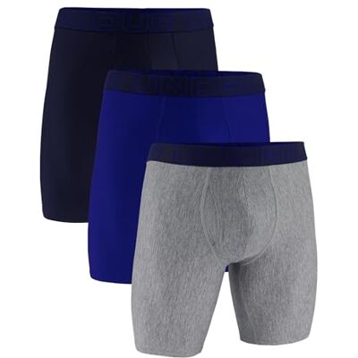 Under Armour Multi-Pack Performance Tech Long-Leg Boxer Brief, 9" Inseam, All-Day Comfort Boxeur ajusté Homme (Lot de 3), Royal Solid Lot de 3, 5XL Under Armour Multi-Pack Performance Tech Long-Leg Boxer Brief, 9" Inseam, All-Day Comfort Boxeur ajusté Homme (Lot de 3), Royal Solid Lot de 3, 5XL