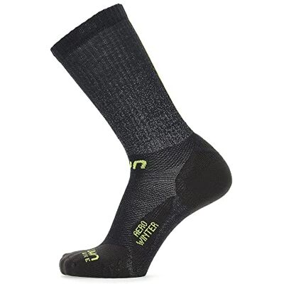UYN Chaussettes de cyclisme Aero pour homme, Noir/vert lime, 41 EU UYN Chaussettes de cyclisme Aero pour homme, Noir/vert lime, 41 EU