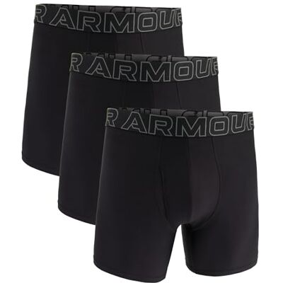Under Armour Lot de 3 boxers Performance Tech pour homme 15,2 cm, Noir, M Under Armour Lot de 3 boxers Performance Tech pour homme 15,2 cm, Noir, M