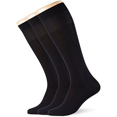 POMPEA Microfibre Chaussettes Genou Homme, Noir (noir 0071)., Large-X-Large POMPEA Microfibre Chaussettes Genou Homme, Noir (noir 0071)., Large-X-Large