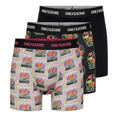 Only & Sons Onsfitz Aop Wb Bold Boxer 3-pack Noos Onsfitz Aop Wb Bold Lot de 3 boxers Noos Homme (lot de 3) Only & Sons Onsfitz Aop Wb Bold Boxer 3-pack Noos Onsfitz Aop Wb Bold Lot de 3 boxers Noos Homme (lot de 3)