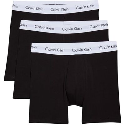 Calvin Homme Boxer Briefs Boxer Brief 3pk 000nb1770a, Noir (Black), L Calvin Homme Boxer Briefs Boxer Brief 3pk 000nb1770a, Noir (Black), L