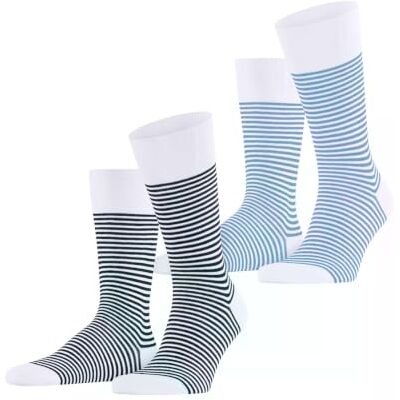 ESPRIT Fine Line 2-Pack M So coton fantaisie 2 paires, Chaussettes Homme, Bleu Blue Mix 0010, 43-46 ESPRIT Fine Line 2-Pack M So coton fantaisie 2 paires, Chaussettes Homme, Bleu Blue Mix 0010, 43-46