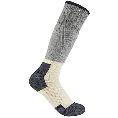 Carhartt Arctic Chaussettes en laine mérinos pour homme, Noir marbré, Large Carhartt Arctic Chaussettes en laine mérinos pour homme, Noir marbré, Large