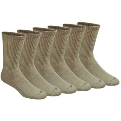 Dickies Men's Multi-Pack Dri-Tech Moisture Control Crew Socks Chaussette décontracté (Lot de 18) Homme, Essential Worker Kaki (6 paires), pointure: 35-39 EU Dickies Men's Multi-Pack Dri-Tech Moisture Control Crew Socks Chaussette décontracté (Lot de 18) Homme, Essential Worker Kaki (6 paires), pointure: 35-39 EU