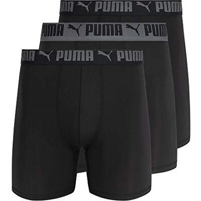PUMA 3 Pack Athletic Fit Boxer Briefs Boxeur ajust� Homme PUMA 3 Pack Athletic Fit Boxer Briefs Boxeur ajust� Homme