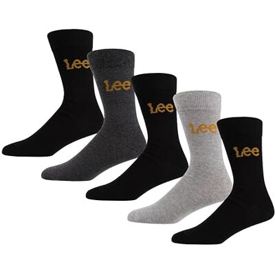 Lee Chaussettes Unisexes Drew Emballage Multiple Coton De Haute Qualité Pour Hommes Et Femmes Épais Et Durables Chaussettes Everyday Crew Bordure Côtelée Confortable Lot De Cinq, 8,5-11 Lee Chaussettes Unisexes Drew Emballage Multiple Coton De Haute Qualité Pour Hommes Et Femmes Épais Et Durables Chaussettes Everyday Crew Bordure Côtelée Confortable Lot De Cinq, 8,5-11