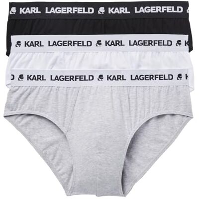 KARL LAGERFELD B.V Lot de 3 slips avec logo, multicolore, L KARL LAGERFELD B.V Lot de 3 slips avec logo, multicolore, L