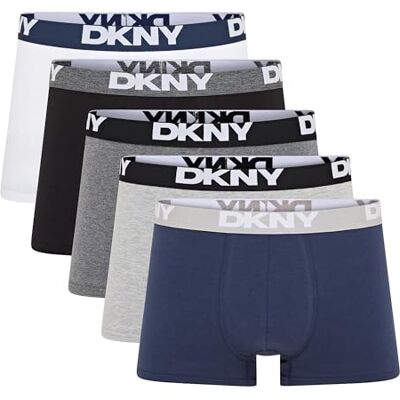 DKNY Maillot de bain Portland pour homme, Gris/noir/bleu marine/anthracite/blanc, M DKNY Maillot de bain Portland pour homme, Gris/noir/bleu marine/anthracite/blanc, M