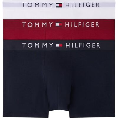 Tommy Hilfiger Men’s 3 Pack Trunks Underwear, Orange (des Sky/White/Rouge), XXL Tommy Hilfiger Men’s 3 Pack Trunks Underwear, Orange (des Sky/White/Rouge), XXL